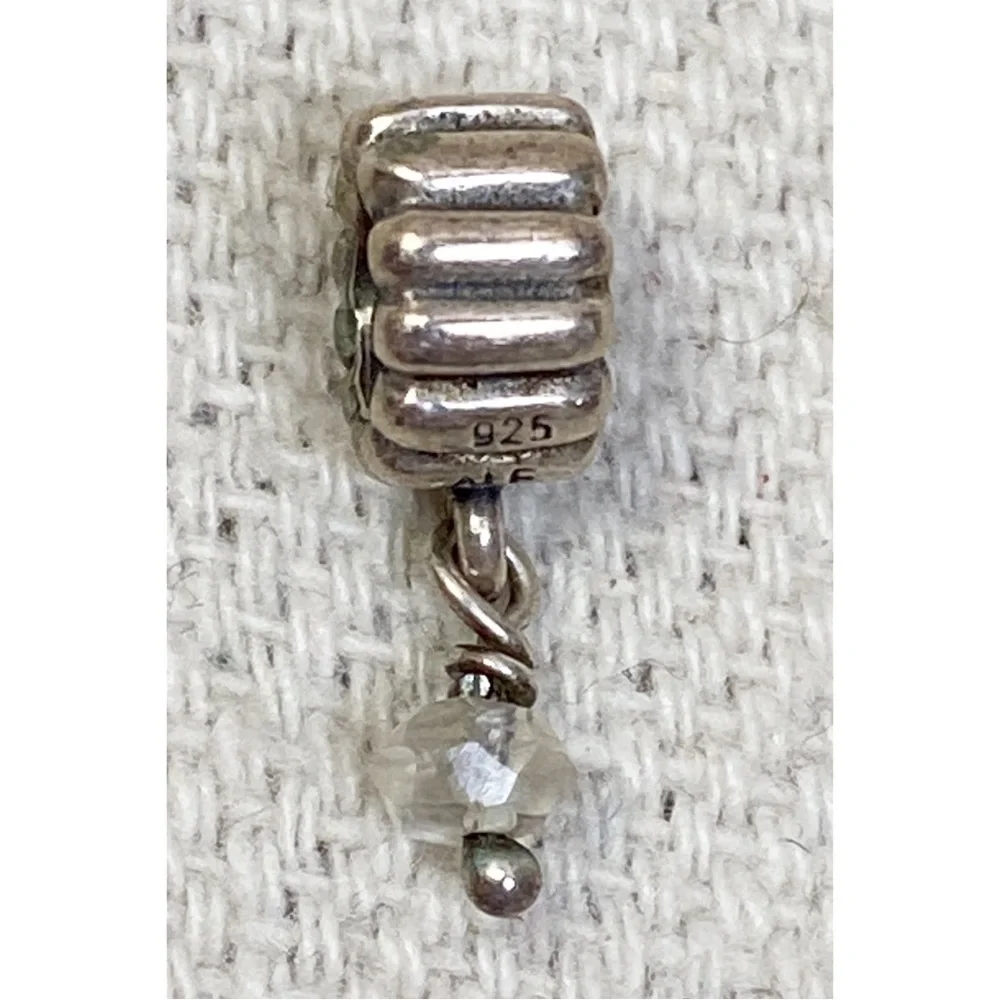 Pandora April Birthstone Quartz Dangle Charm